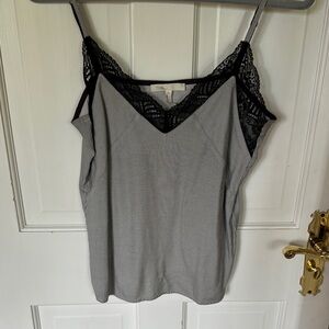 Maje Gray Fitted Embellished Camisole